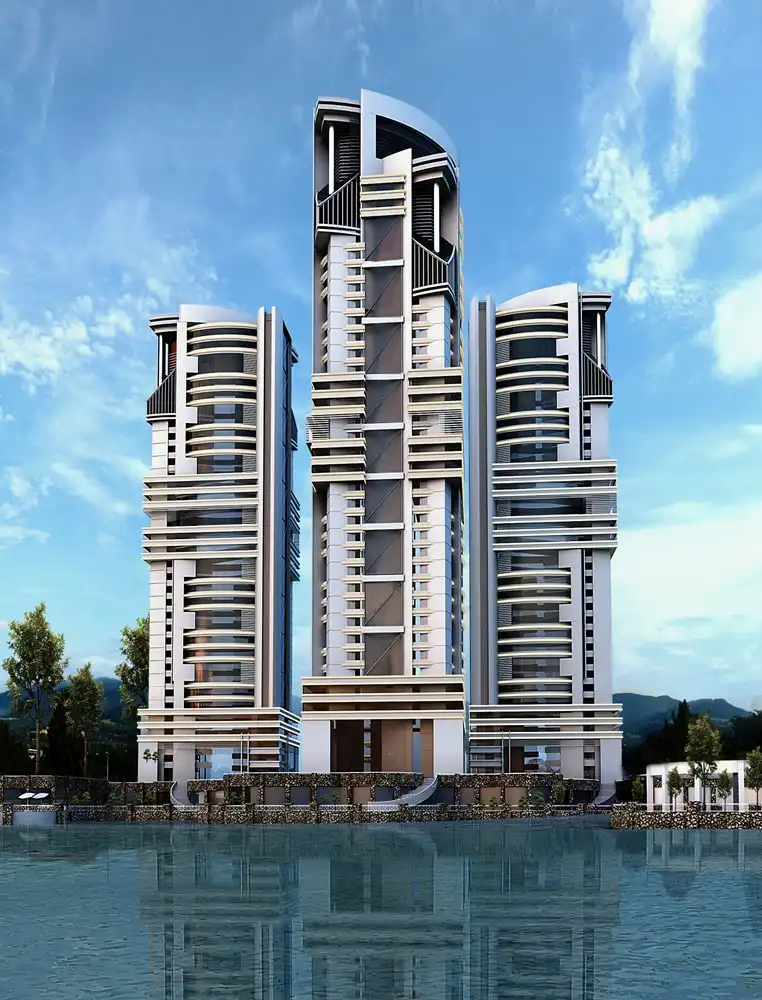Dubai Triple Towers Project Concept