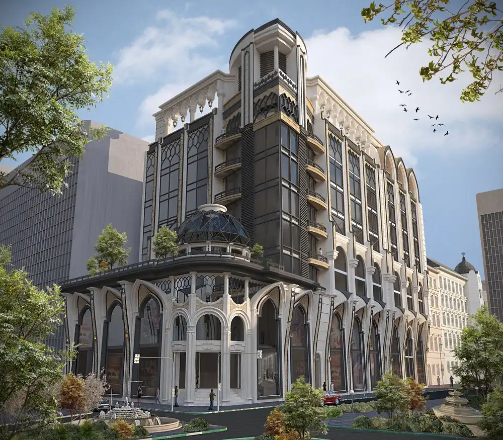 Commercial complex project concept